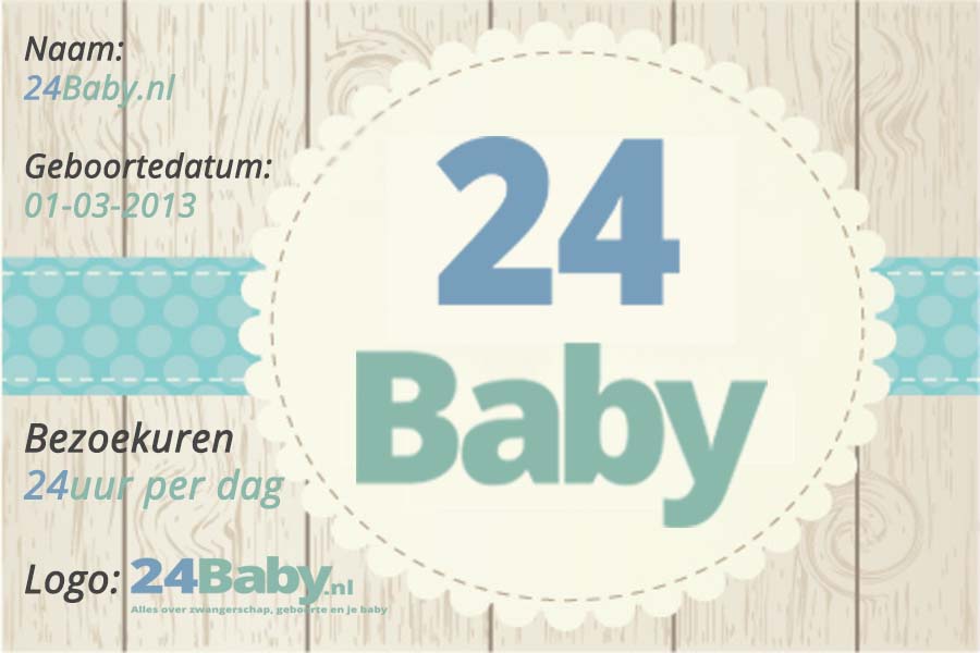 Geboortekaartje 24Baby.nl