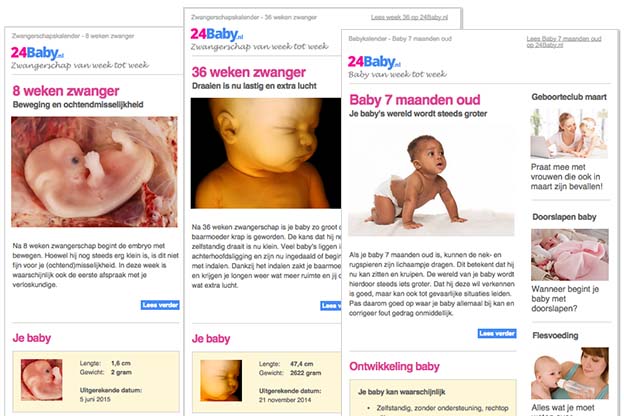 Nieuwsbrief zwanger en baby van week tot week