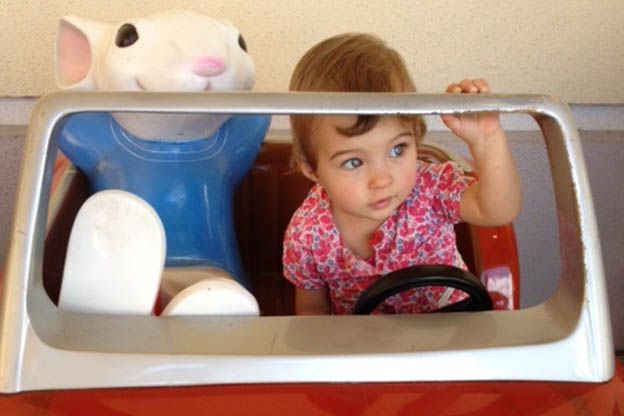 Dochter Kelly op rondreis door Florida