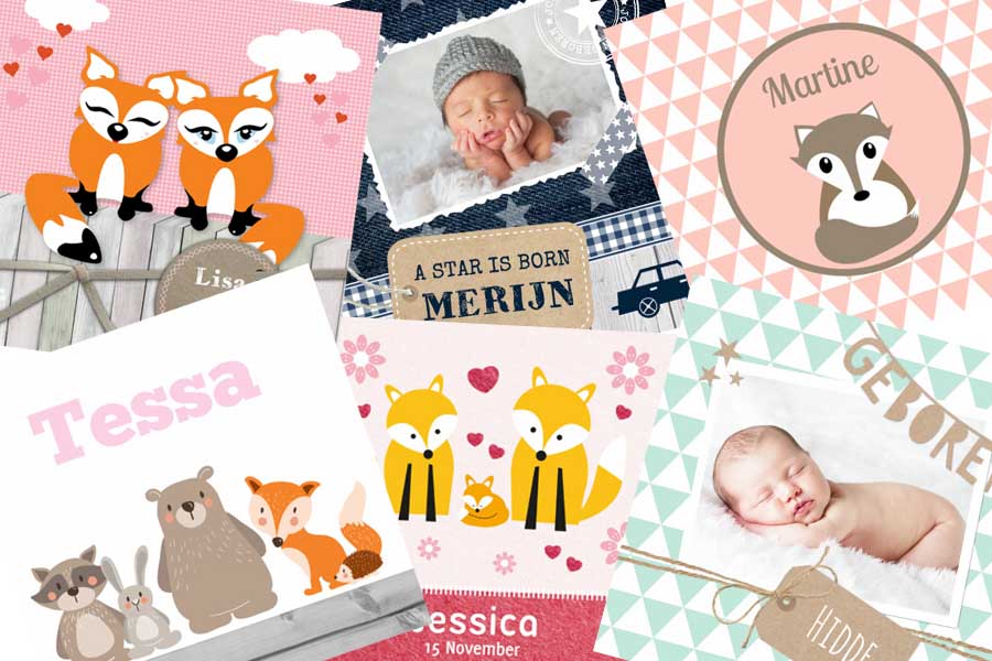 Zoektocht naar het perfecte geboortekaartje - Kaartje2go