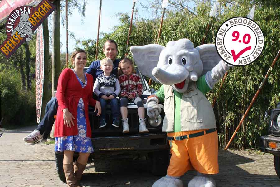 Gezin bij Safaripark Beekse Bergen