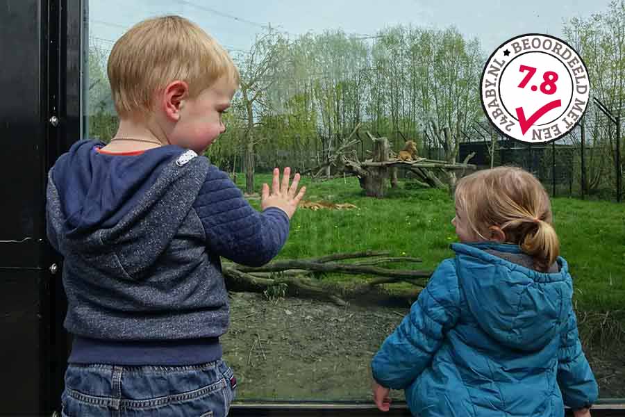 Jongetje en meisje in Dierenrijk