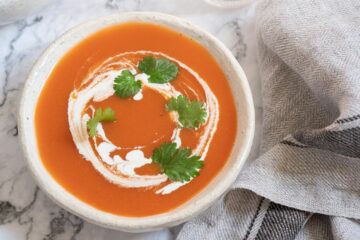 Kan je deze tomatensoep met crème fraîche eten als je zwanger bent?