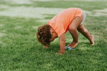 Baby met evenwichtsgevoel