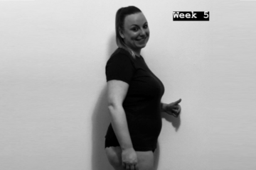 5 weken zwanger buik van zwangere vrouw