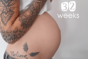 32 weken zwanger buik