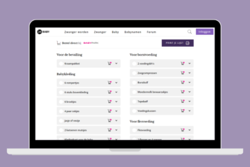 Baby uitzetlijst van 24Baby