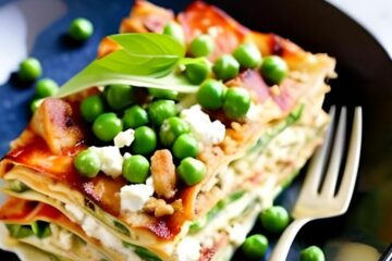 Lekkere lentelasagne met doperwtjes