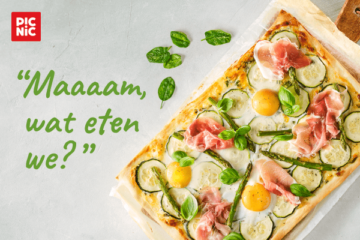 Plaattaart met spiegel-eitjes van Picnic