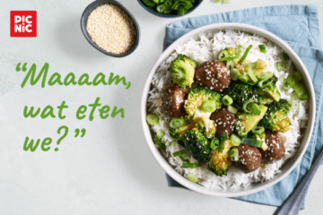 Teriyaki-gehaktballetjes met broccoli en rijst van Picnic