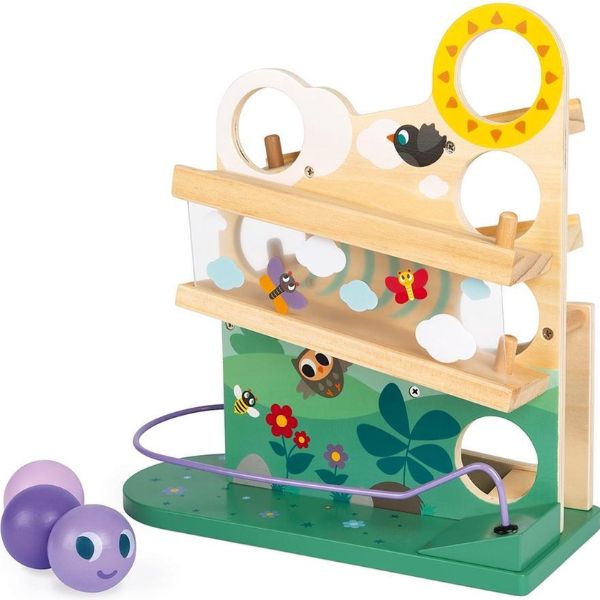 Janod - Houten Ballenbaan Rups