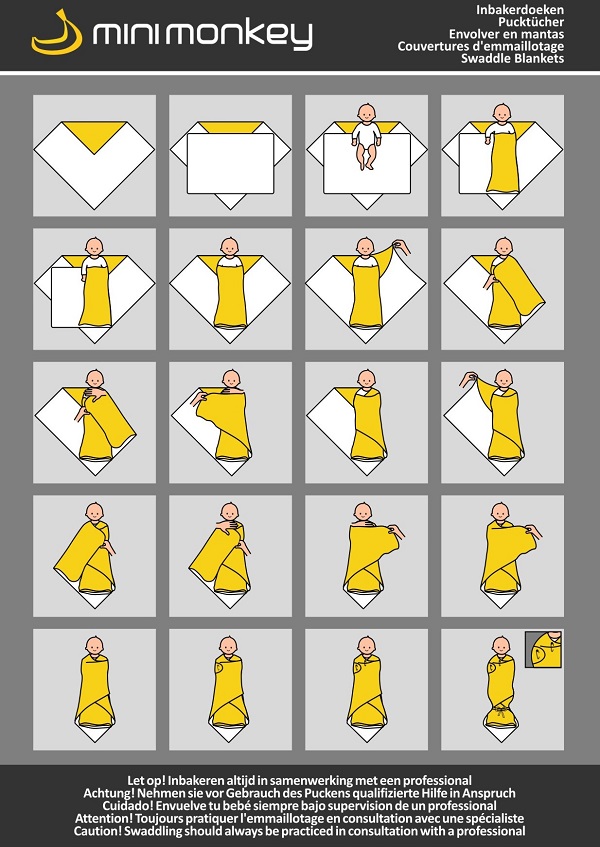 Inbakeren met twee doeken