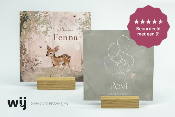 Geboortekaartjes van Wij Geboortekaartjes