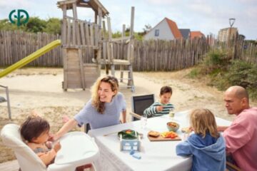 Een gezellig gezin op kind vakantie naar Center Parcs