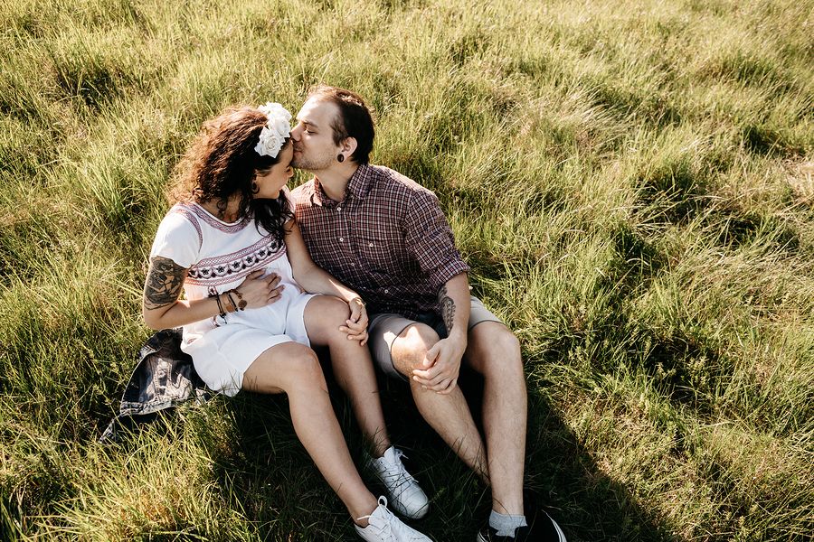 verliefd stel op Valentijnsdag