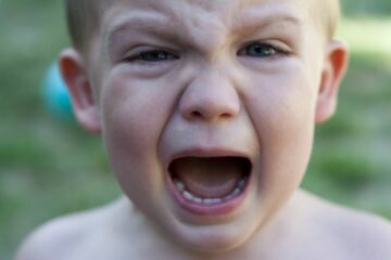 Peuter met een driftbui