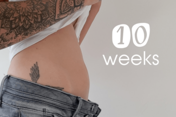 10 weken zwanger buik van zwangere vrouw