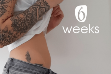 6 weken zwanger buik van zwangere vrouw