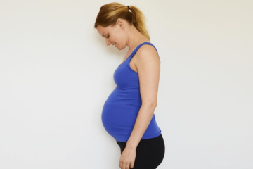 33 weken zwanger buik