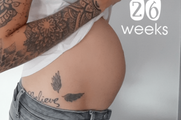 26 weken zwanger buik