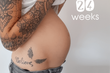 24 weken zwanger buik