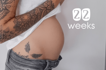 22 weken zwanger buik