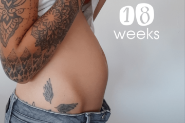 18 weken zwanger buik