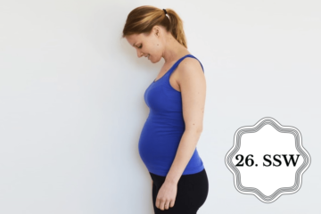 So sieht dein Babybauch in der 26. SSW aus.