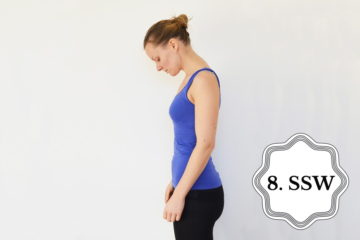 So sieht ein Babybauch in der 8. SSW aus.