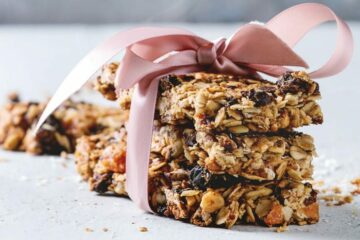 Drei leckere selbstgemachte Müsliriegel