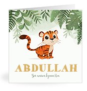 Geburtskarten mit dem Vornamen Abdullah
