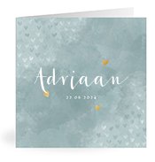 Geburtskarten mit dem Vornamen Adriaan