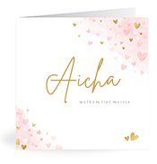 Geboortekaartjes met de naam Aicha