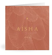 Geburtskarten mit dem Vornamen Aisha