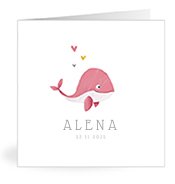 Geburtskarten mit dem Vornamen Alena