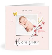 Geburtskarten mit dem Vornamen Alenica