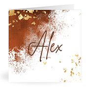 Geburtskarten mit dem Vornamen Alex