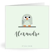 Geburtskarten mit dem Vornamen Alexandre