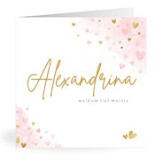 Geburtskarten mit dem Vornamen Alexandrina