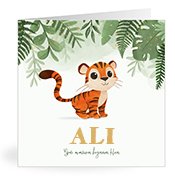 Geburtskarten mit dem Vornamen Ali