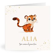 Geburtskarten mit dem Vornamen Alia