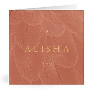 Geburtskarten mit dem Vornamen Alisha