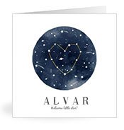 Geburtskarten mit dem Vornamen Alvar