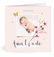 Geburtskarten mit dem Vornamen Amalinde