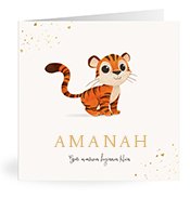 Geboortekaartjes met de naam Amanah