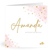 Geboortekaartjes met de naam Amanda