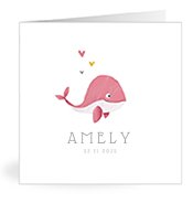 Geburtskarten mit dem Vornamen Amely