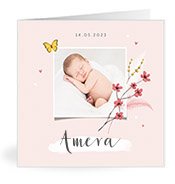 Geburtskarten mit dem Vornamen Amera