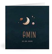 Geburtskarten mit dem Vornamen Amin