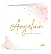 Geburtskarten mit dem Vornamen Angelina